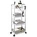 Carrello Portaoggetti A 4 Livelli 37x28x95 Cm In Acrilico - Foto miniatura 5