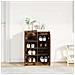 Scarpiera Rovere Fumo 57x34x76 cm in Legno Multistrato - Foto miniatura 4