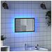 Specchio Da Bagno Con Led Grigio Sonoma 60x8,5x38 Cm Truciolato - Foto miniatura 1