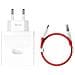 100W USB-A SuperVooc Adapter e Cavo Bianco - Foto miniatura 1