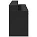 Scrivania con Luci LED Nera 160x55x91 cm in Legno Multistrato - Foto miniatura 7