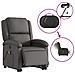 Lusso Casadino -  Poltrona Alzapersona Massaggi Reclinante Elettrica Grigia Pelle - Foto miniatura 5