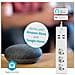 Smartlife Wi-fi Connected Power Strip 3 Uscite 16a 3680w Con Porte Usb 1,8m, Bianco - Foto miniatura 5