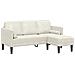Divano angolare Crema 173x131x67 cm Velveteen - Foto miniatura 1