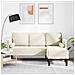 Divano angolare Crema 173x131x67 cm Velveteen - Foto miniatura 2