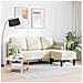 Divano angolare Crema 173x131x67 cm Velveteen - Foto miniatura 3