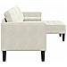 Divano angolare Crema 173x131x67 cm Velveteen - Foto miniatura 5