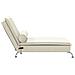 Chaise Longue Massaggi con Cuscino a Rullo Crema in Velluto - Foto miniatura 5