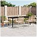 Set da Pranzo da Giardino 7 pz con Cuscini Beige in Polyrattan - Foto miniatura 2