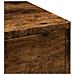 Armadietto da Bagno Stretto con Ruote Rovere Fumo in Truciolato - Foto miniatura 9