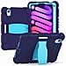 Custodia Per Ipad Mini 6 8.3” Con Supporto E Alloggiamento Per Stilo Blu Navy - Foto miniatura 1