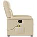 Poltrona Reclinabile Massaggiante Elettrica Crema in Tessuto - Foto miniatura 6