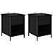 Armadio da Notte con cassetto 2 pcs Rovere nero 40 x 42 x 50 cm - Foto miniatura 1