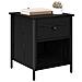 Armadio da Notte con cassetto 2 pcs Rovere nero 40 x 42 x 50 cm - Foto miniatura 3