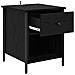 Armadio da Notte con cassetto 2 pcs Rovere nero 40 x 42 x 50 cm - Foto miniatura 5