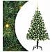 Albero di Natale con 150 LED con supporto Verde 150 cm PVC - Foto miniatura 1