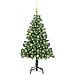 Albero di Natale con 150 LED con supporto Verde 150 cm PVC - Foto miniatura 3