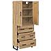 Credenza con cassetto Rovere artigianale 69,5 x 34 x 180 cm - Foto miniatura 5