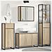 Set di mobili per il bagno Rovere Sonoma Legno multistrato - Foto miniatura 2