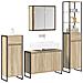 Set di mobili per il bagno Rovere Sonoma Legno multistrato - Foto miniatura 3