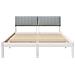 Struttura del Letto Bianco e grigio chiaro 135 x 190 cm - Foto miniatura 5