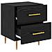 Armadio da Notte con cassetto Rovere Nero 40 x 35 x 47,5 cm - Foto miniatura 5