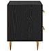 Armadio da Notte con cassetto Rovere Nero 40 x 35 x 47,5 cm - Foto miniatura 7