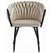 MAYAN CHAIR Beige Velvet Gambe Nere x2 - Foto miniatura 3