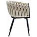 MAYAN CHAIR Beige Velvet Gambe Nere x2 - Foto miniatura 4