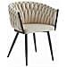 MAYAN CHAIR Beige Velvet Gambe Nere x2 - Foto miniatura 2