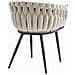 MAYAN CHAIR Beige Velvet Gambe Nere x2 - Foto miniatura 5