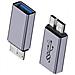 Adattatore Da Usb A Femmina A Micro B Maschio (confezione Da 2) - Convertitore In Lega Di Alluminio - Foto miniatura 3