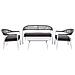 Tavolo, Divano E 2 Poltrone Multicolore 100x55x45, 68x69x75, 138x69x75 - Foto miniatura 1
