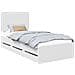Struttura del letto Bianco 90 x 200 cm Legno Ingegnerizzato - Foto miniatura 1