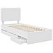 Struttura del letto Bianco 90 x 200 cm Legno Ingegnerizzato - Foto miniatura 5