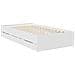 Struttura del letto Bianco 90 x 200 cm Legno Ingegnerizzato - Foto miniatura 6