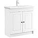 Mobiletto da bagno sotto il lavello Bianco 78,5 x 37,5 x 81 cm - Foto miniatura 3