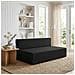 Divano Letto Pieghevole Nero 152 x 86,5 x 60 cm Tessuto - Foto miniatura 2