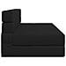 Divano Letto Pieghevole Nero 152 x 86,5 x 60 cm Tessuto - Foto miniatura 4
