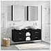 Set di mobili per il bagno 5 pcs Rovere Nero - Foto miniatura 2