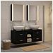Set di mobili per il bagno 5 pcs Rovere Nero - Foto miniatura 4