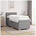 Letto box spring con materasso Grigio Chiaro 90 x 200 cm - Foto miniatura 4