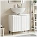 Armadio per Lavabo da Bagno ZWOLLE Bianco Lucido - Foto miniatura 2