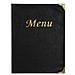 porta menu' a4-24x34cm nero in pvc basic con 4+2 buste fisse - Foto miniatura 1