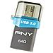 Chiavetta USB OTG Duo-Link OU3 64 GB Interfaccia USB 3.0 Colore Grigio / Blu - Foto miniatura 1