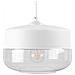 Lampada Da Soffitto Nera In Vetro E Metallo Bianco - Murray - Foto miniatura 1