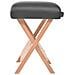 Set Lettino Massaggio Pieghevole 3 Zone 10 Cm E Sgabello Nero - Foto miniatura 5