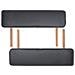 Set Lettino Massaggio Pieghevole 3 Zone 10 Cm E Sgabello Nero - Foto miniatura 7