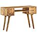 Scrivania In Legno Massello Di Mango 115x47x76 Cm - Foto miniatura 1