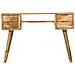 Scrivania In Legno Massello Di Mango 115x47x76 Cm - Foto miniatura 2